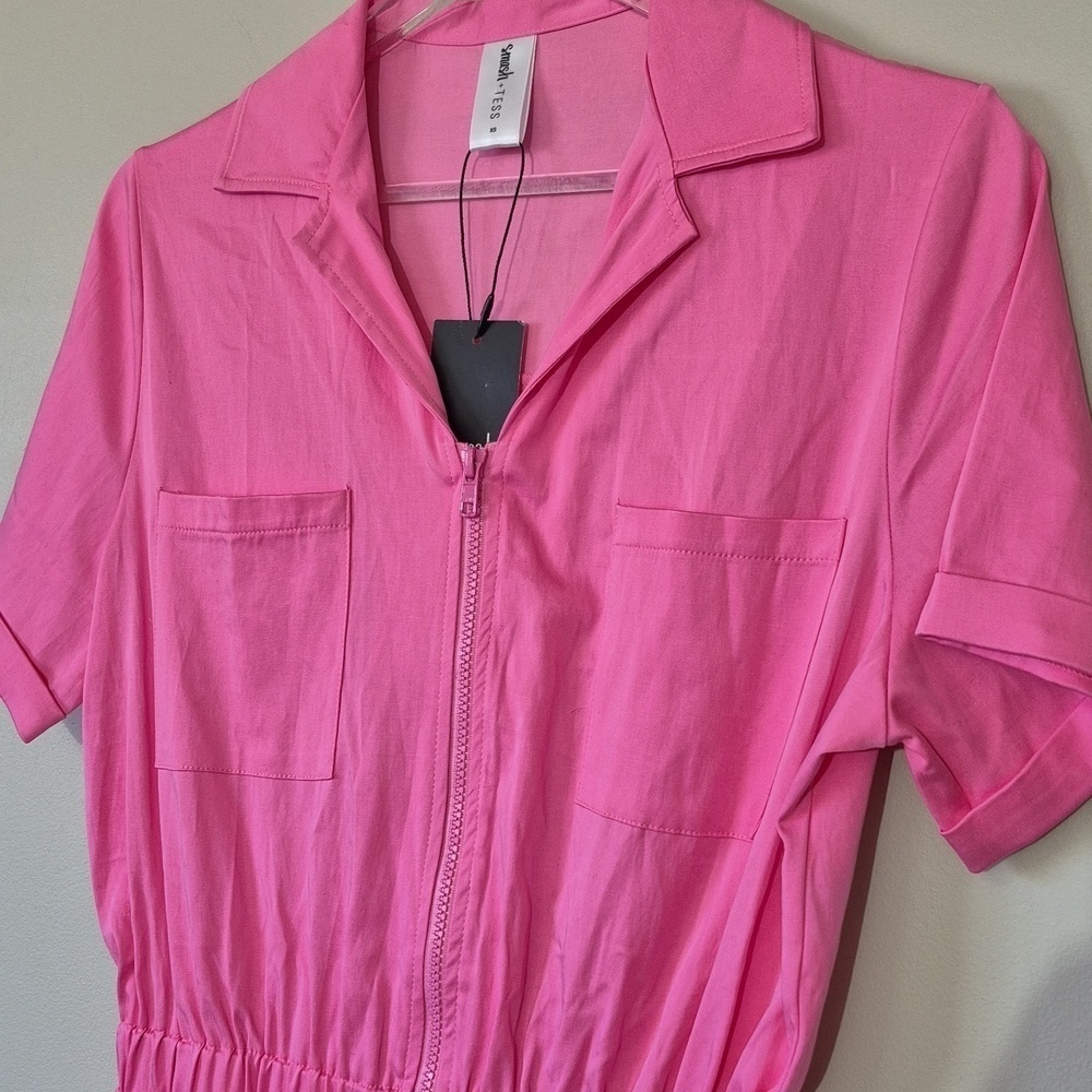 Smash and Tess Kimi Jumpsuit Coveralls, Papaya Pink, size XS - NWT - Picture 4 of 16